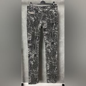 Diesel Black and White print Corduroy Jeans